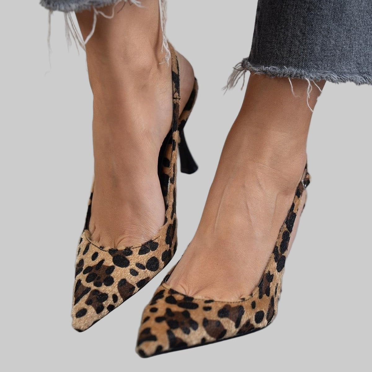 Ana - Pantofi cu Imprimeu Leopard