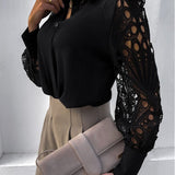 Tali - Bluză Elegantă și Confortabilă cu Dantelă, Ideală pentru a Atrage Atenția